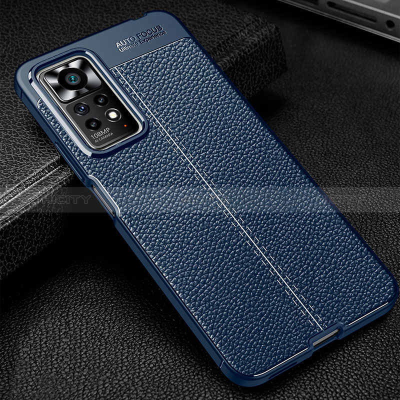 Coque Silicone Gel Motif Cuir Housse Etui WL1 pour Xiaomi Redmi Note 11 Pro 5G Plus