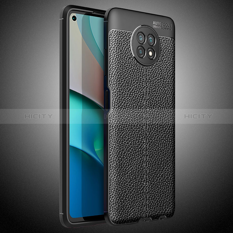 Coque Silicone Gel Motif Cuir Housse Etui WL1 pour Xiaomi Redmi Note 9 5G Plus