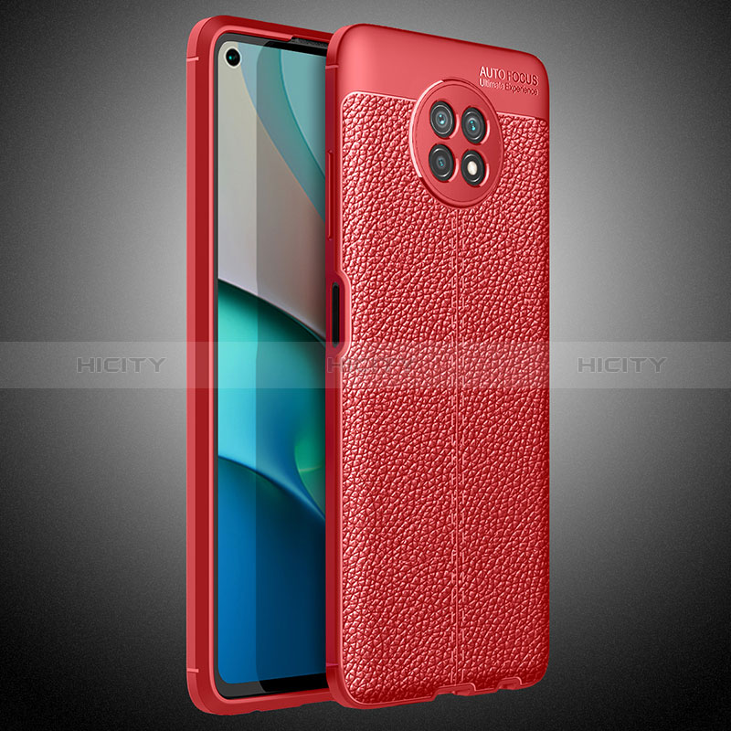 Coque Silicone Gel Motif Cuir Housse Etui WL1 pour Xiaomi Redmi Note 9 5G Plus