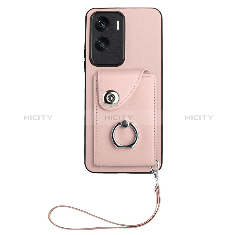 Coque Silicone Gel Motif Cuir Housse Etui XK1 pour Huawei Honor 90 Lite 5G Or Rose Plus