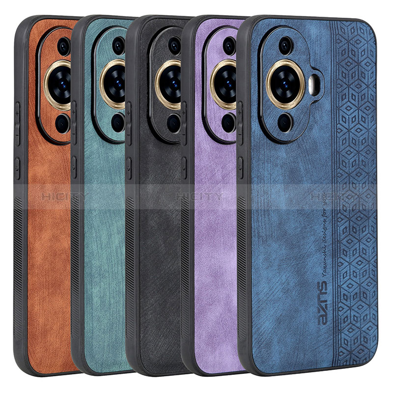 Coque Silicone Gel Motif Cuir Housse Etui YZ1 pour Huawei Nova 11 Plus