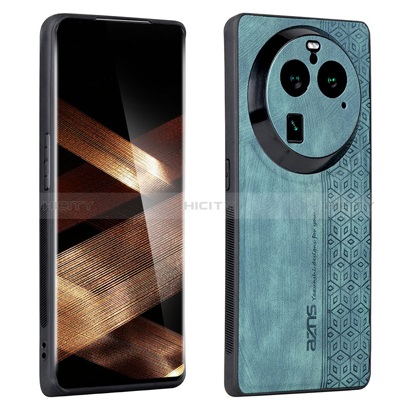 Coque Silicone Gel Motif Cuir Housse Etui YZ1 pour Oppo Find X6 Pro 5G Plus