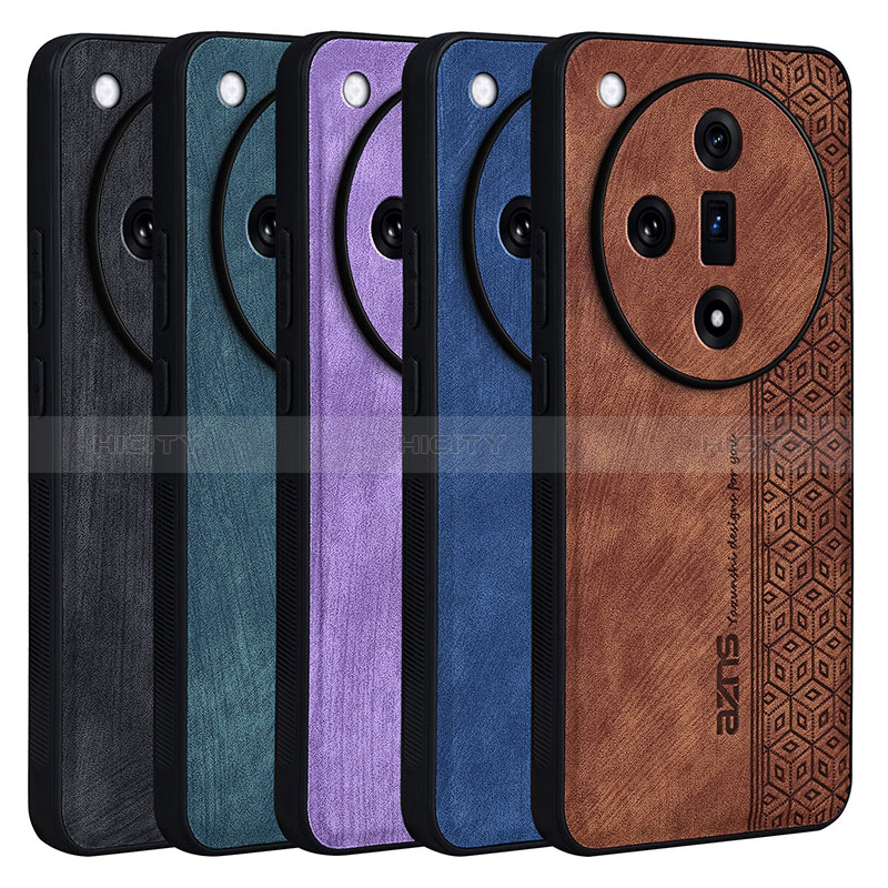 Coque Silicone Gel Motif Cuir Housse Etui YZ1 pour Oppo Find X7 5G Plus