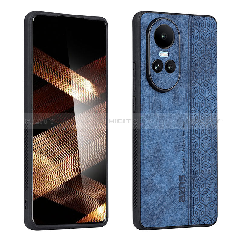 Coque Silicone Gel Motif Cuir Housse Etui YZ1 pour Oppo Reno10 Pro 5G Plus