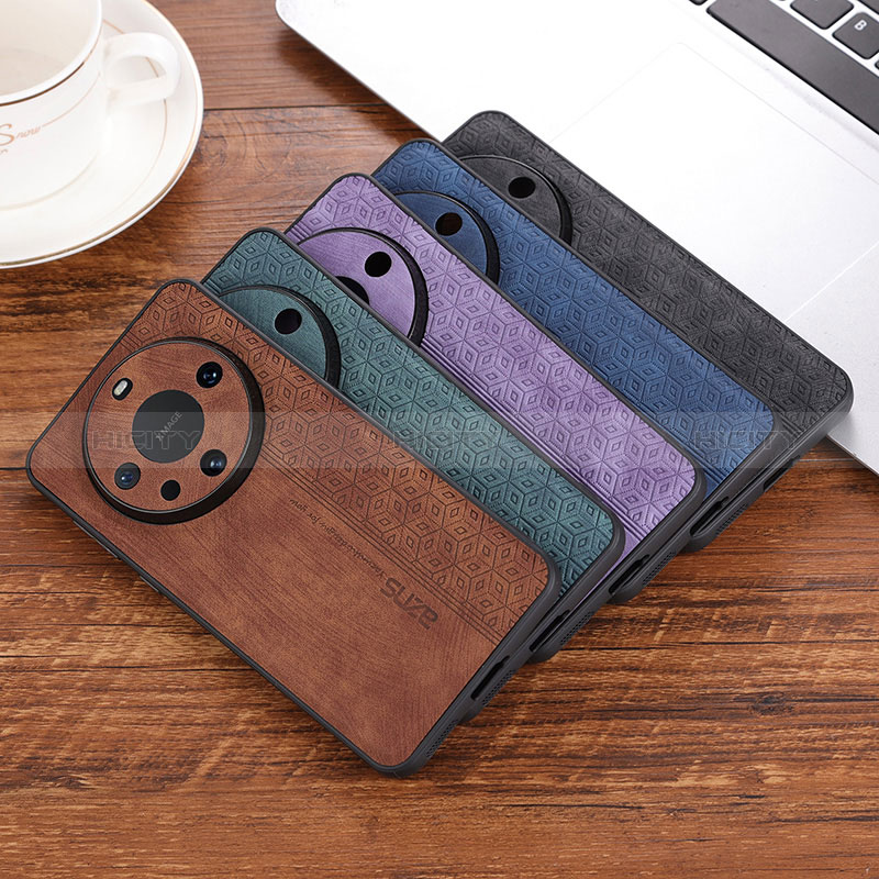 Coque Silicone Gel Motif Cuir Housse Etui YZ2 pour Huawei Mate 60 Pro Plus