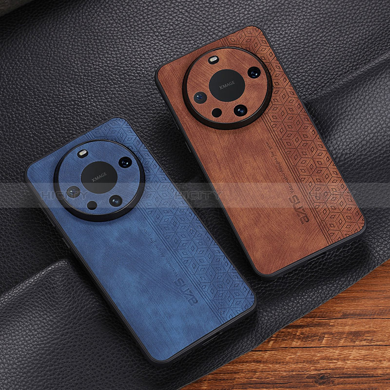 Coque Silicone Gel Motif Cuir Housse Etui YZ2 pour Huawei Mate 60 Pro Plus