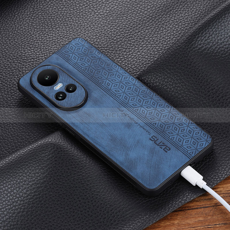 Coque Silicone Gel Motif Cuir Housse Etui YZ2 pour Oppo Reno10 Pro 5G Plus