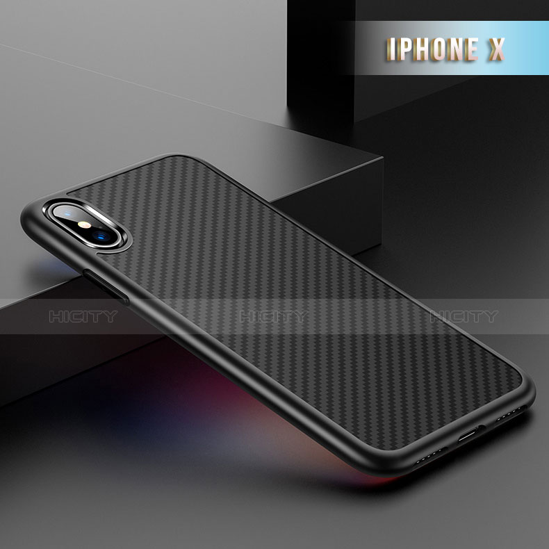 Coque Silicone Gel Serge B02 pour Apple iPhone Xs Noir Plus