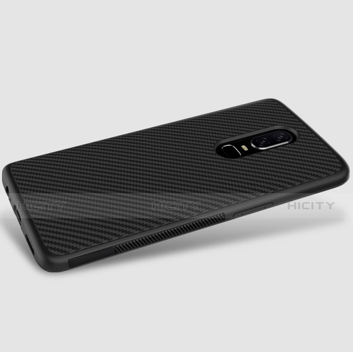 Coque Silicone Gel Serge B02 pour OnePlus 6 Noir Plus