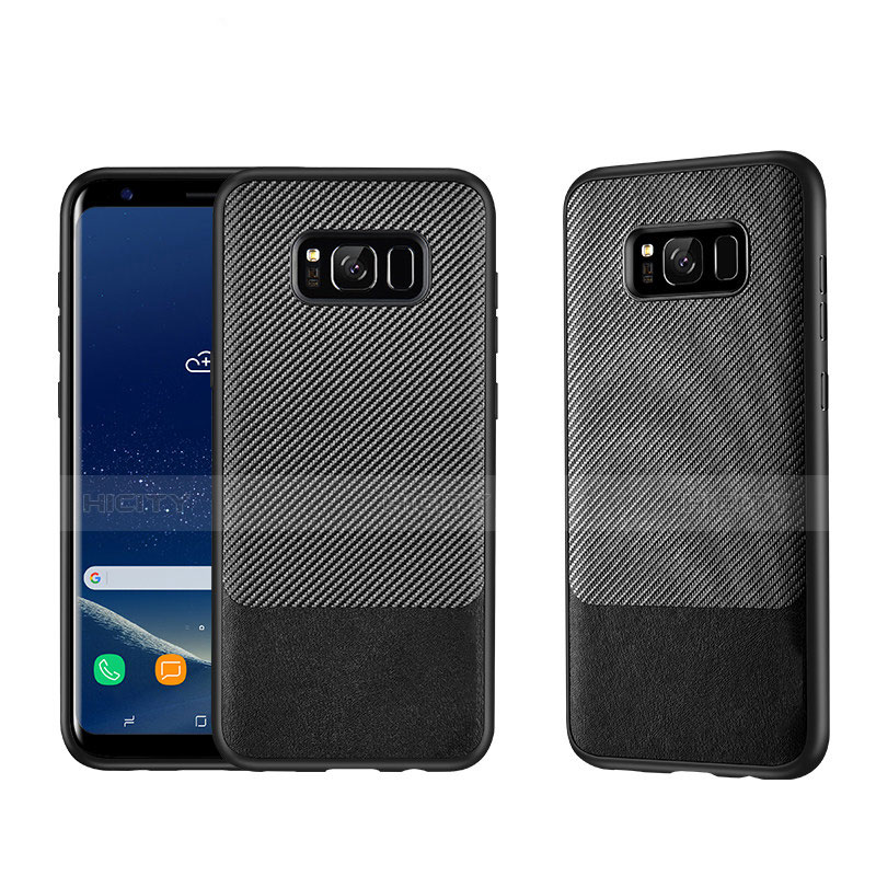 Coque Silicone Gel Serge B03 pour Samsung Galaxy S8 Noir Plus