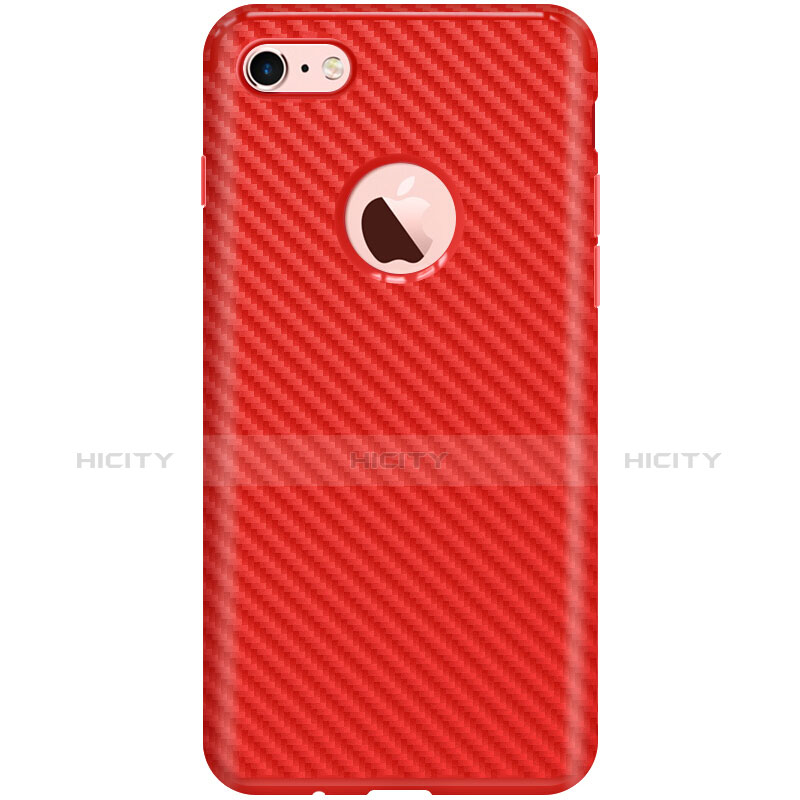 Coque Silicone Gel Serge pour Apple iPhone 8 Rouge Plus