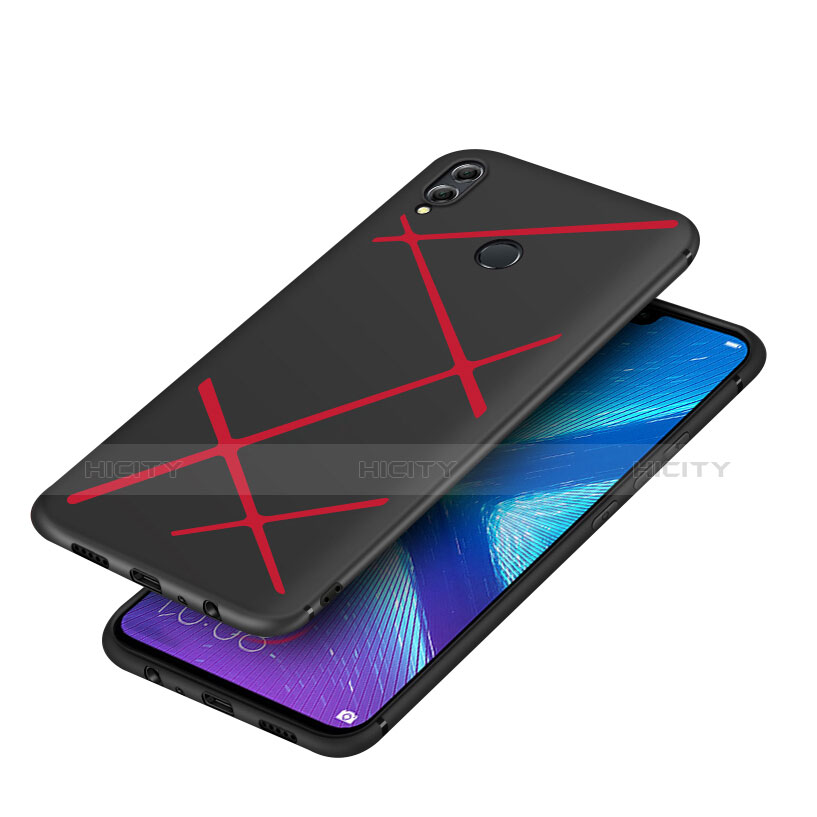 Coque Silicone Gel Serge pour Huawei Honor 8X Rouge Plus