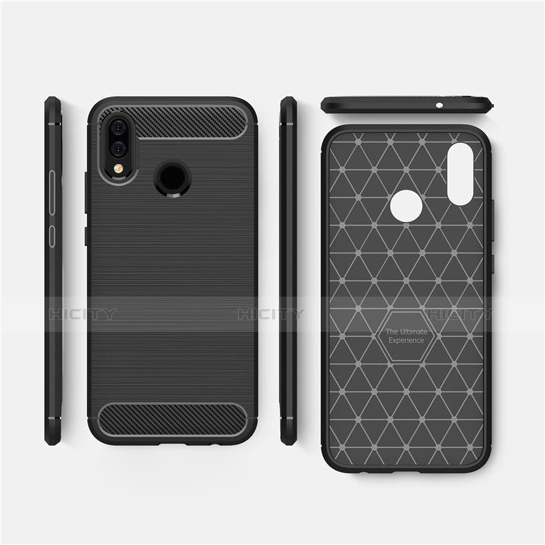 Coque Silicone Gel Serge pour Huawei Nova 3i Noir Plus