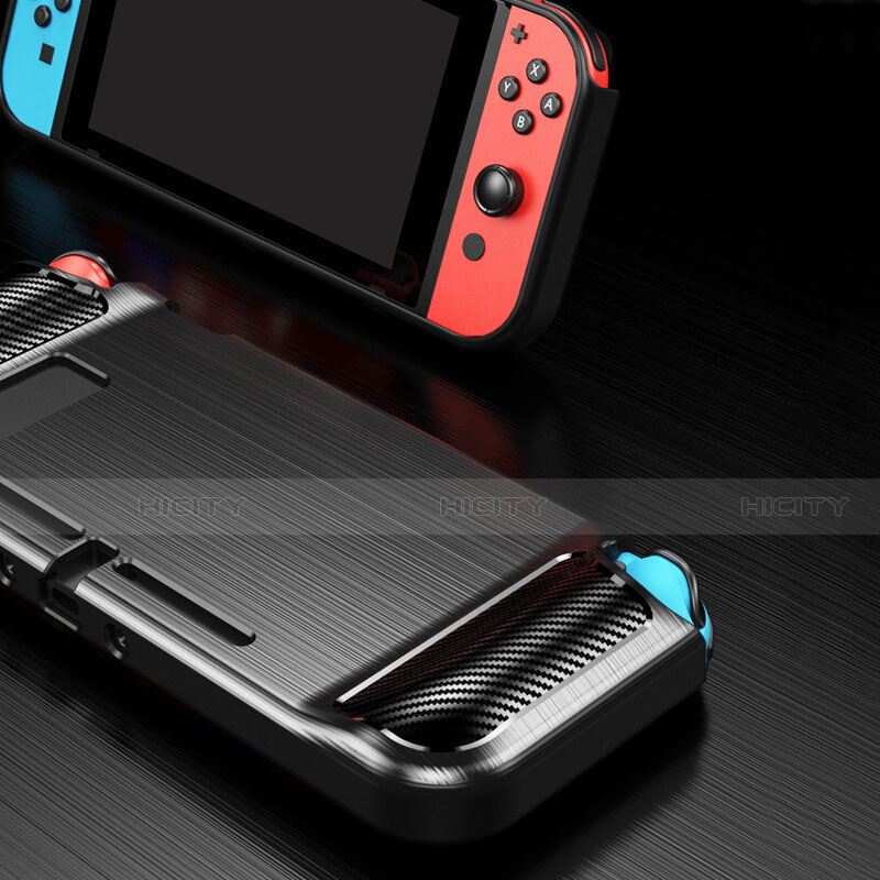 Coque Silicone Gel Serge pour Nintendo Switch Noir Plus