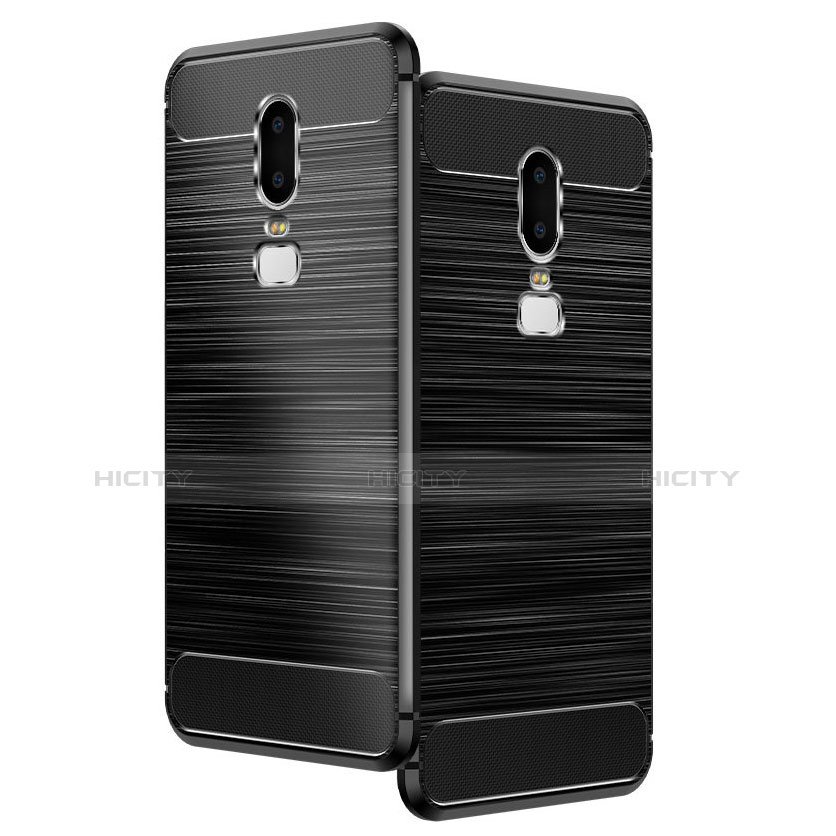 Coque Silicone Gel Serge pour OnePlus 6 Noir Plus