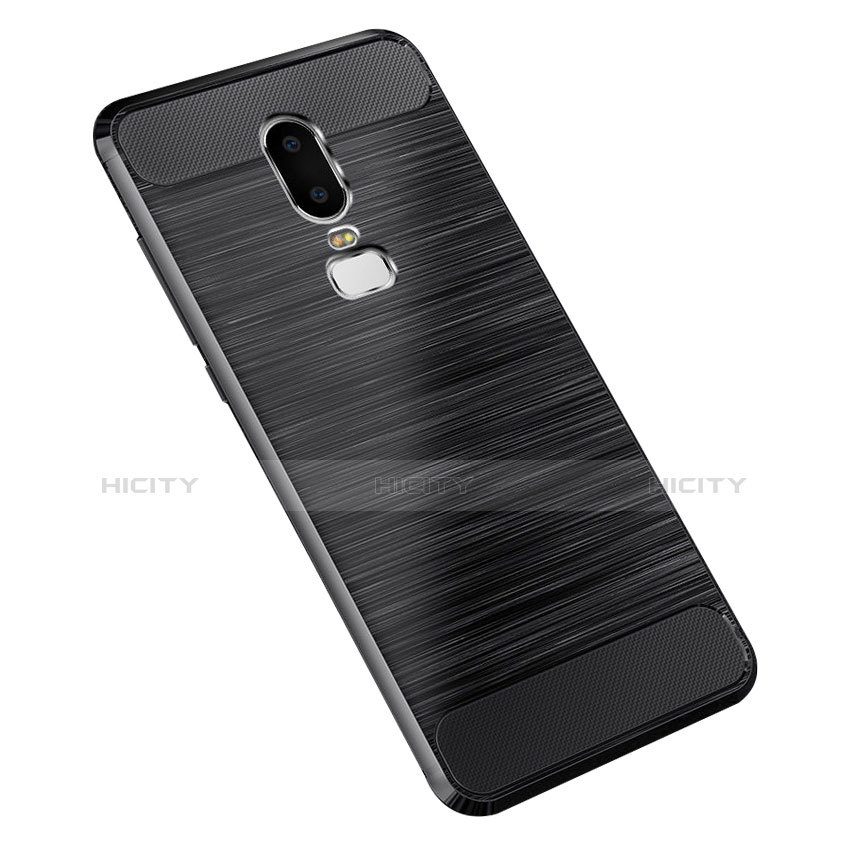 Coque Silicone Gel Serge pour OnePlus 6 Noir Plus