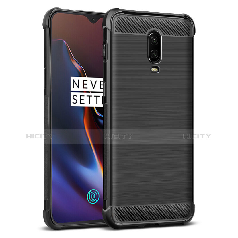 Coque Silicone Gel Serge pour OnePlus 6T Noir Plus