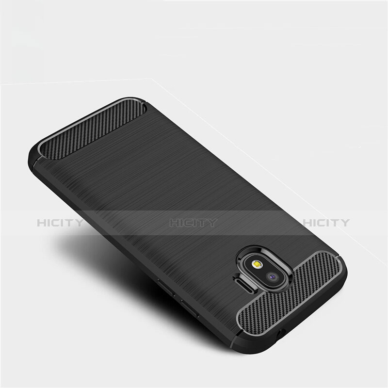 Coque Silicone Gel Serge pour Samsung Galaxy J2 Pro (2018) J250F Noir Plus