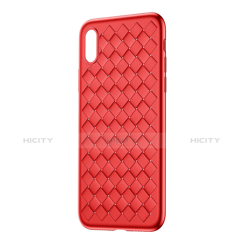 Coque Silicone Gel Serge R02 pour Apple iPhone X Rouge Plus