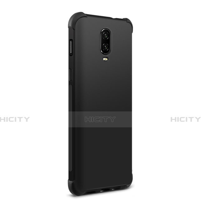 Coque Silicone Gel Souple Couleur Unie pour OnePlus 6T Noir Plus