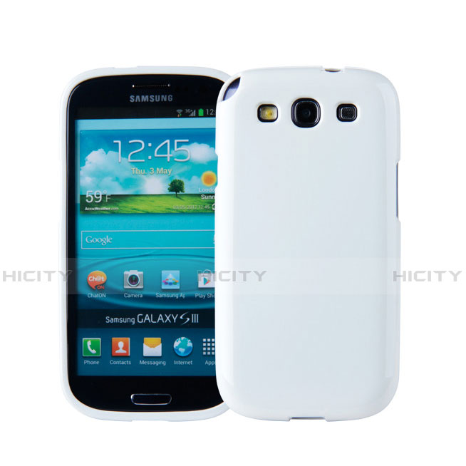 Coque Silicone Gel Souple Couleur Unie pour Samsung Galaxy S3 4G i9305 Blanc Plus