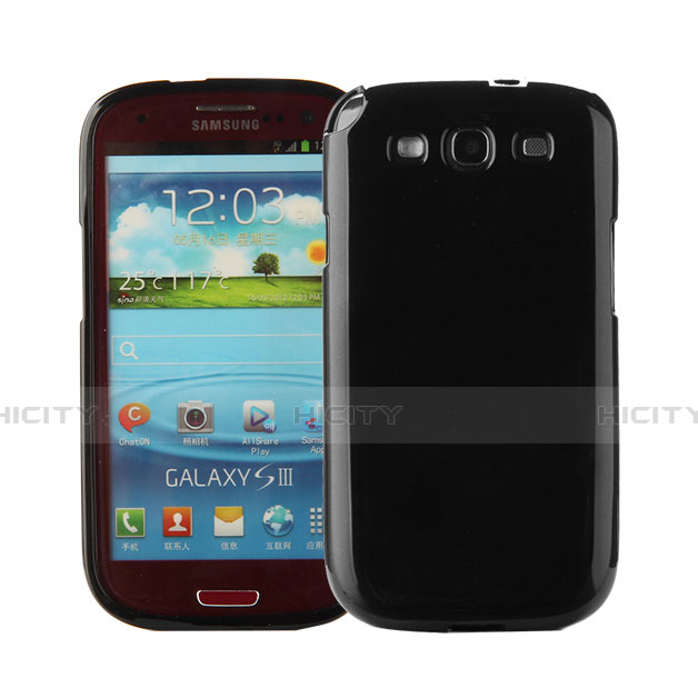 Coque Silicone Gel Souple Couleur Unie pour Samsung Galaxy S3 III i9305 Neo Noir Plus