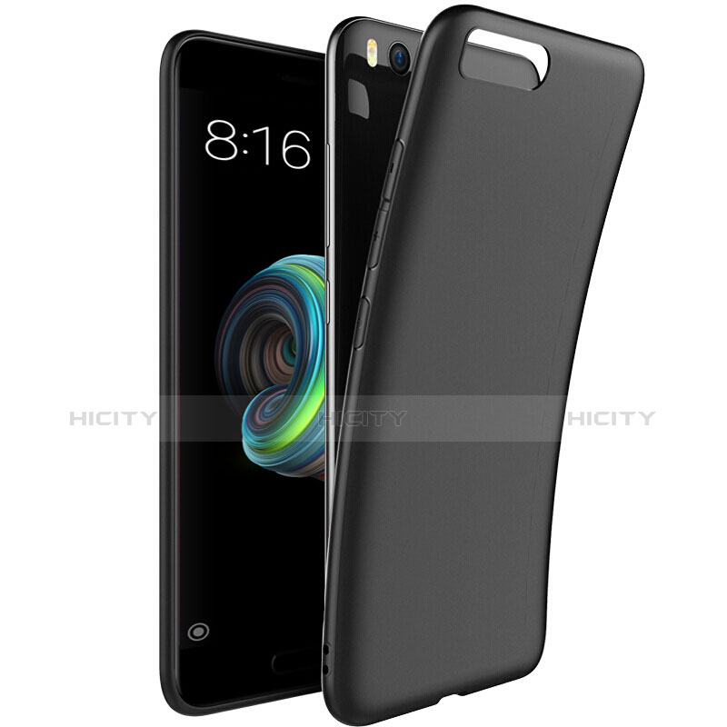 Coque Silicone Gel Souple Couleur Unie pour Xiaomi Mi Note 3 Noir Plus