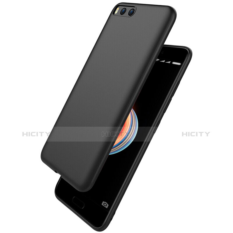 Coque Silicone Gel Souple Couleur Unie pour Xiaomi Mi Note 3 Noir Plus