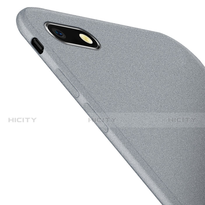 Coque Silicone Gel Souple Couleur Unie pour Xiaomi Redmi 6A Gris Plus