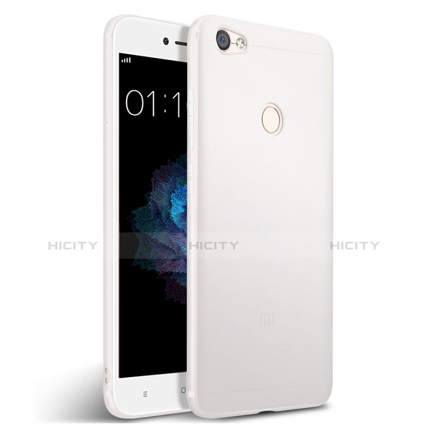 Coque Silicone Gel Souple Couleur Unie pour Xiaomi Redmi Note 5A High Edition Blanc Plus