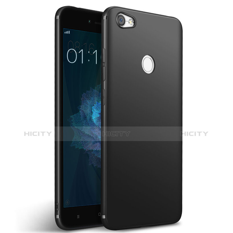 Coque Silicone Gel Souple Couleur Unie pour Xiaomi Redmi Note 5A High Edition Noir Plus