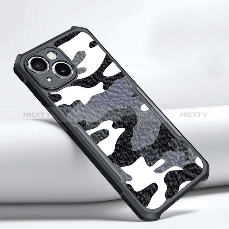 Coque Silicone Gel Souple Couleur Unie XD1 pour Apple iPhone 13 Noir Plus