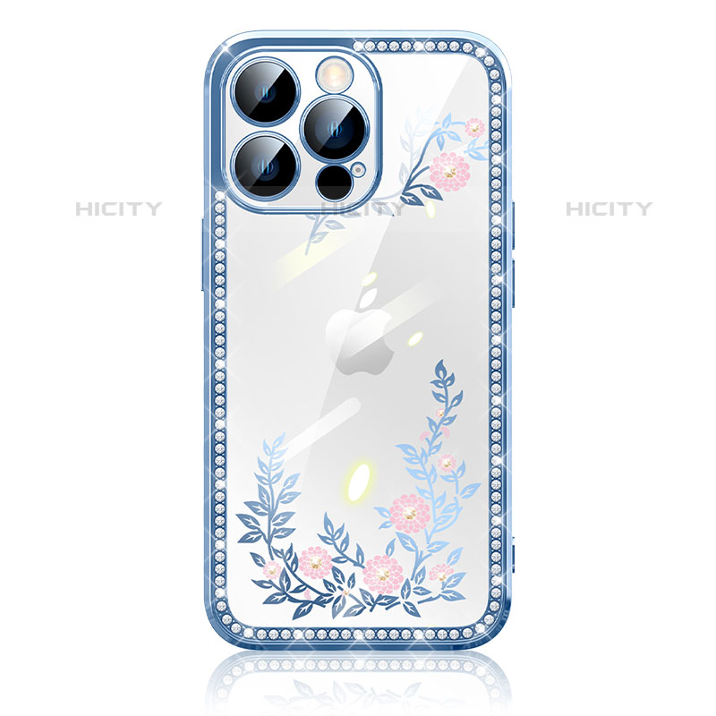 Coque Silicone Housse Etui Gel Bling-Bling AT1 pour Apple iPhone 15 Pro Plus