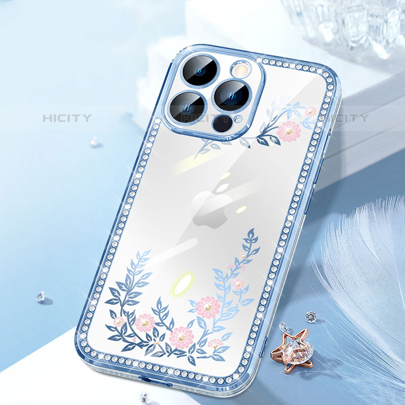 Coque Silicone Housse Etui Gel Bling-Bling AT1 pour Apple iPhone 15 Pro Plus