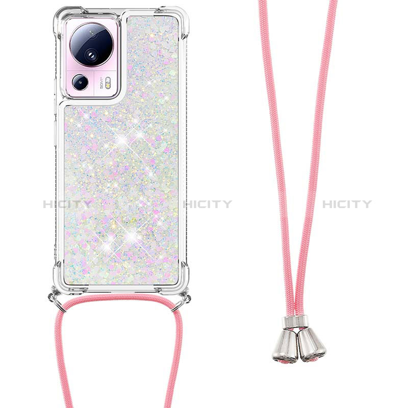 Coque Silicone Housse Etui Gel Bling-Bling avec Laniere Strap S03 pour Xiaomi Civi 2 5G Plus