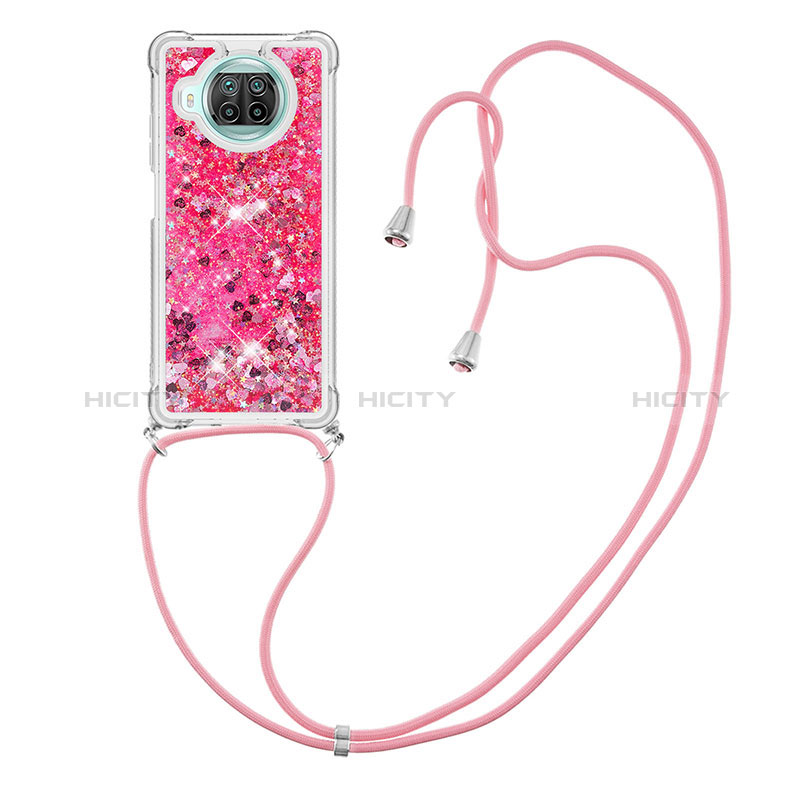 Coque Silicone Housse Etui Gel Bling-Bling avec Laniere Strap S03 pour Xiaomi Mi 10i 5G Plus