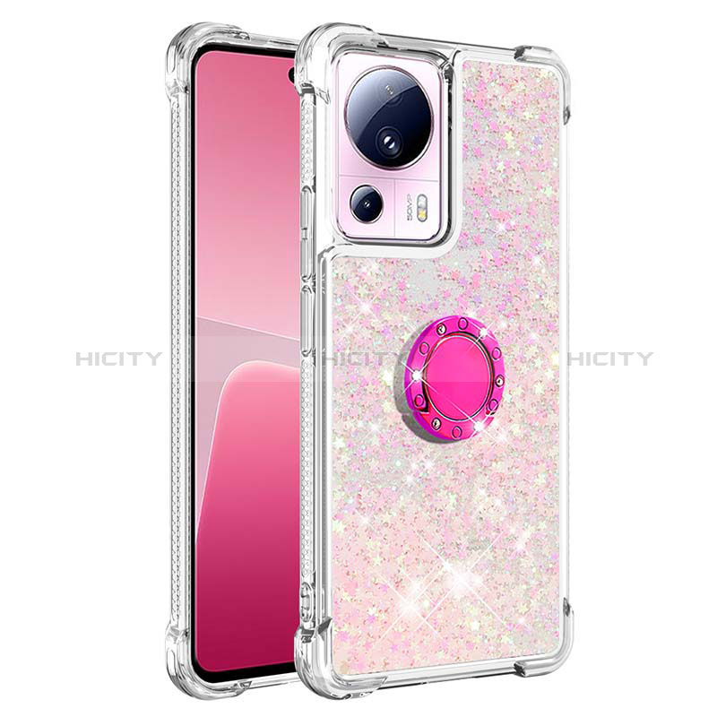 Coque Silicone Housse Etui Gel Bling-Bling avec Support Bague Anneau S01 pour Xiaomi Civi 2 5G Plus