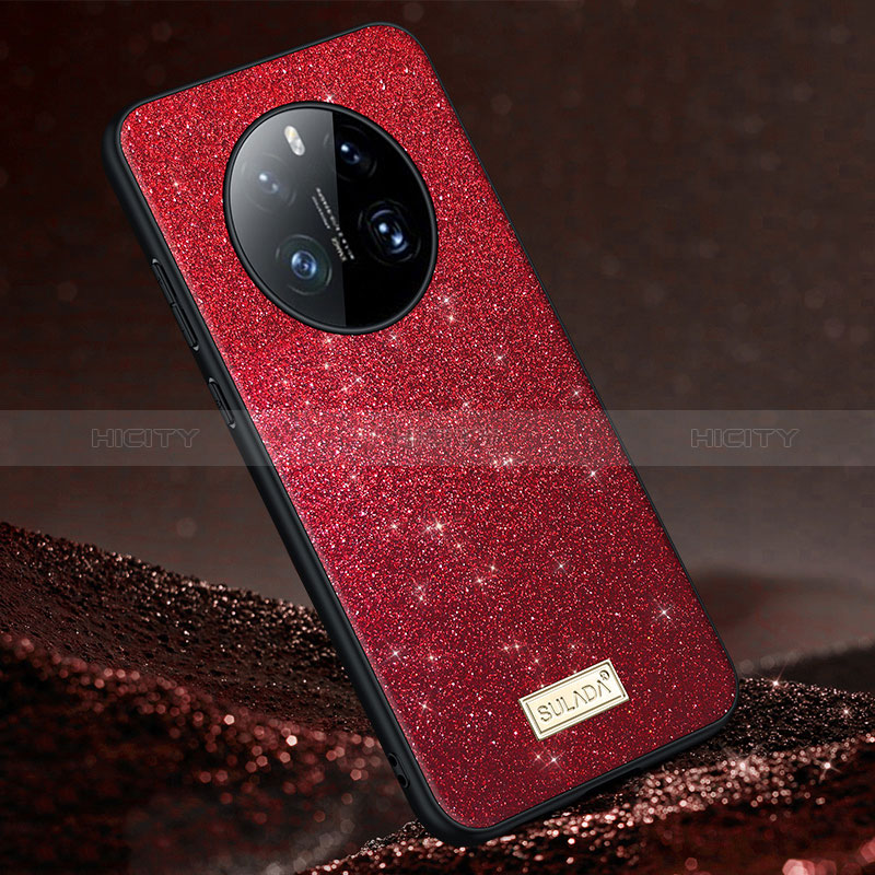 Coque Silicone Housse Etui Gel Bling-Bling LD1 pour Huawei Mate 50E Rouge Plus