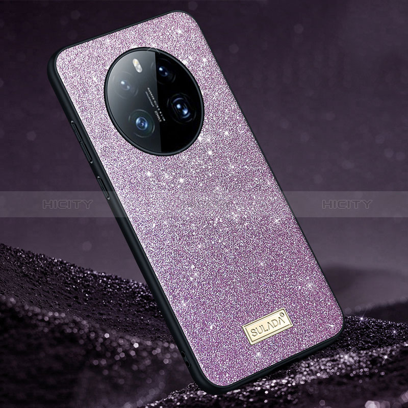 Coque Silicone Housse Etui Gel Bling-Bling LD1 pour Huawei Mate 50E Violet Plus