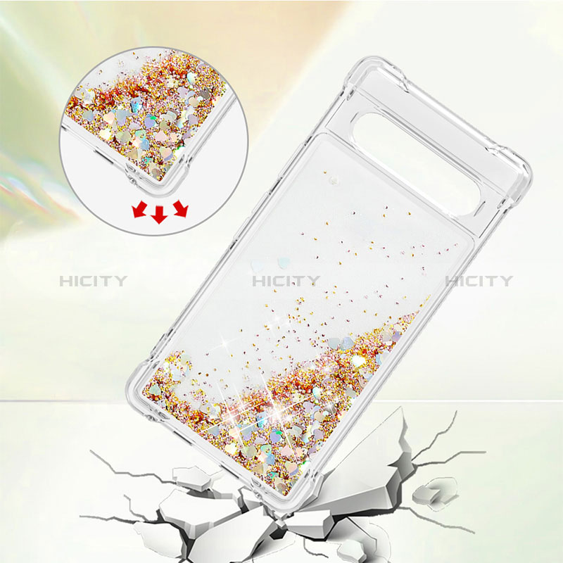 Coque Silicone Housse Etui Gel Bling-Bling S01 pour Google Pixel 7a 5G Plus