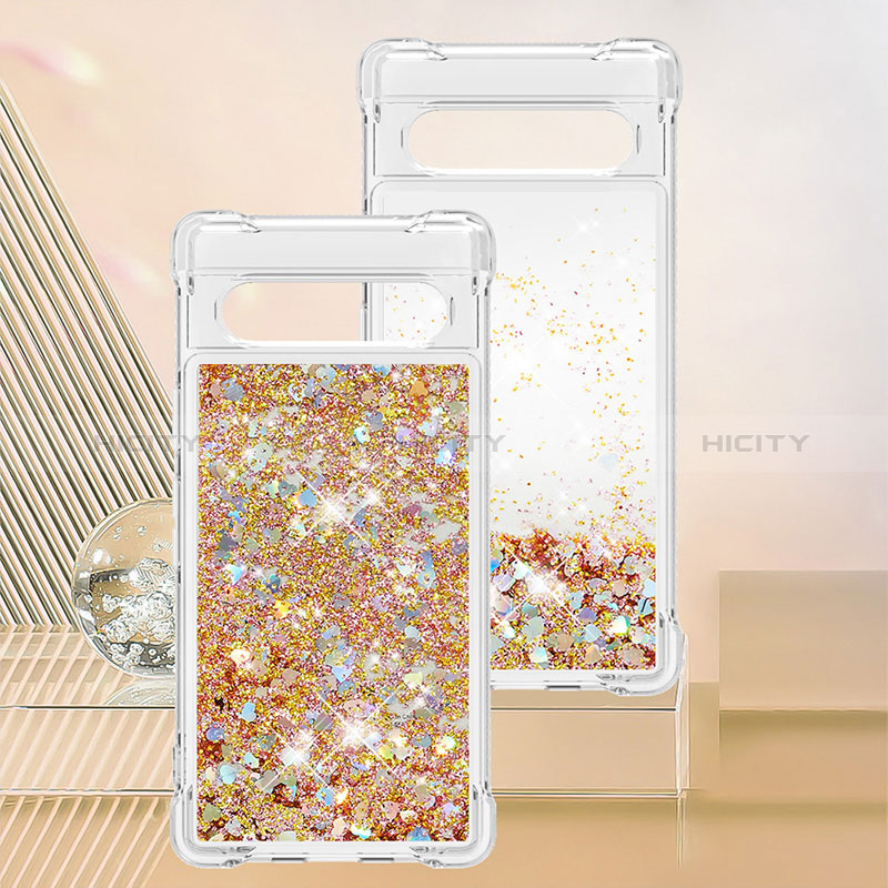 Coque Silicone Housse Etui Gel Bling-Bling S01 pour Google Pixel 7a 5G Plus