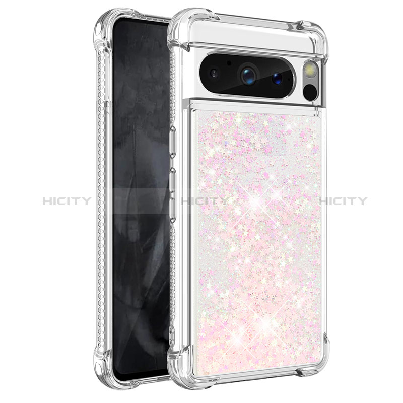 Coque Silicone Housse Etui Gel Bling-Bling S01 pour Google Pixel 8 Pro 5G Plus