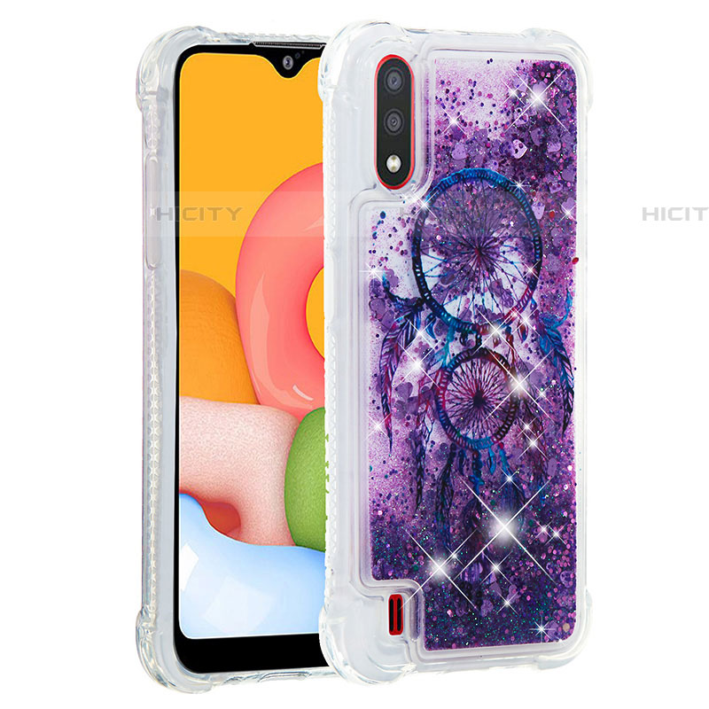 Coque Silicone Housse Etui Gel Bling-Bling S01 pour Samsung Galaxy A01 SM-A015 Plus