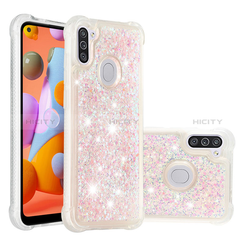Coque Silicone Housse Etui Gel Bling-Bling S01 pour Samsung Galaxy A11 Plus
