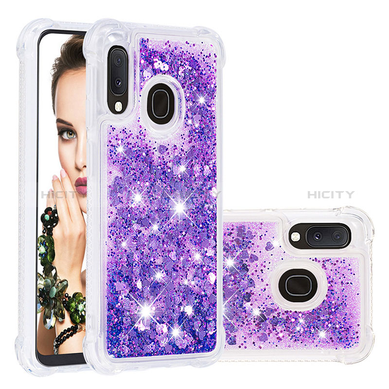 Coque Silicone Housse Etui Gel Bling-Bling S01 pour Samsung Galaxy A20e Plus