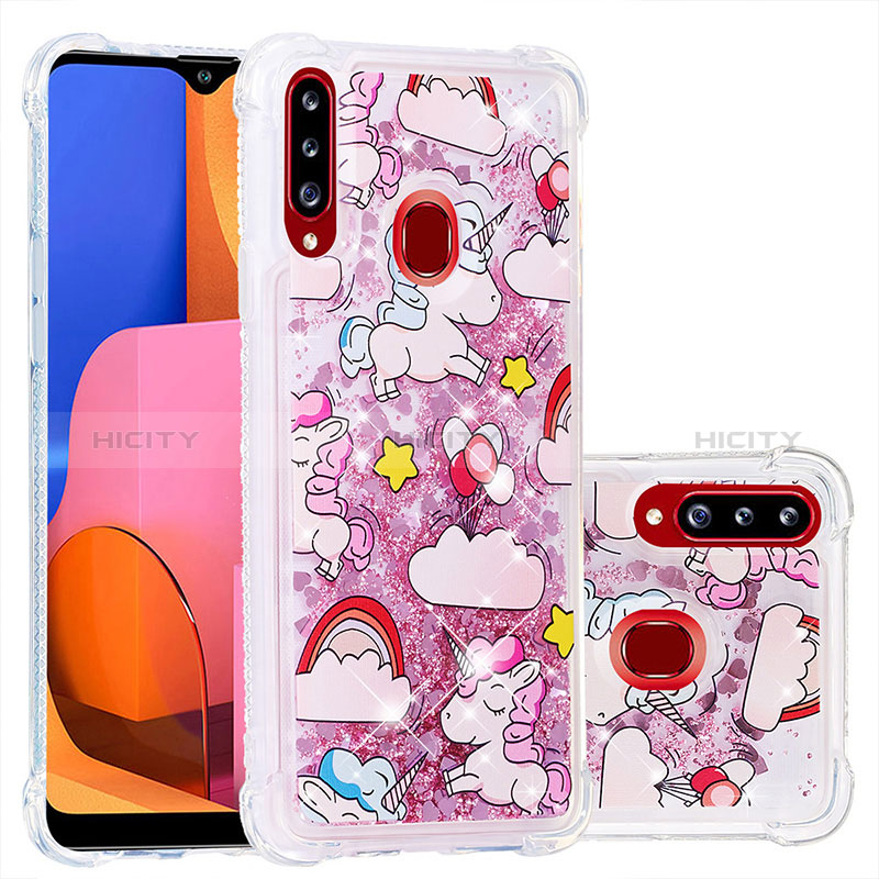 Coque Silicone Housse Etui Gel Bling-Bling S01 pour Samsung Galaxy A20s Plus