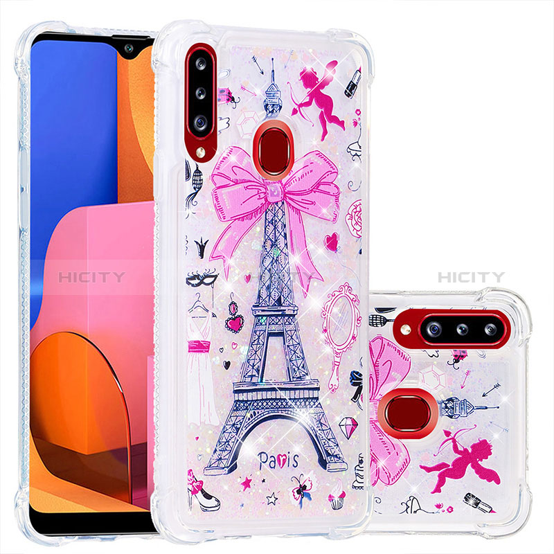 Coque Silicone Housse Etui Gel Bling-Bling S01 pour Samsung Galaxy A20s Plus