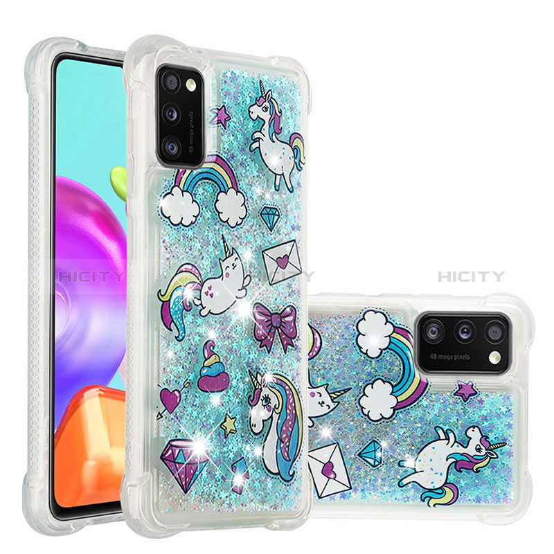 Coque Silicone Housse Etui Gel Bling-Bling S01 pour Samsung Galaxy A41 Plus