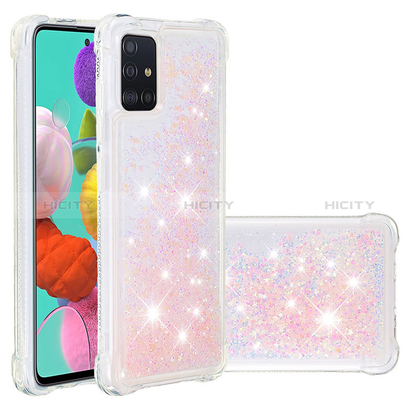 Coque Silicone Housse Etui Gel Bling-Bling S01 pour Samsung Galaxy A51 4G Plus