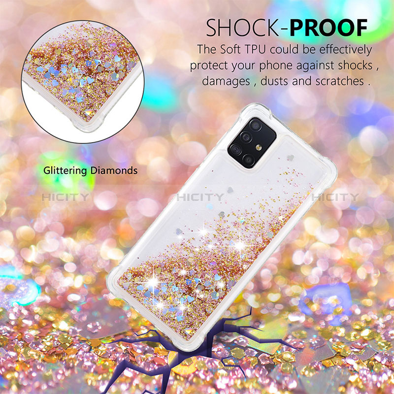 Coque Silicone Housse Etui Gel Bling-Bling S01 pour Samsung Galaxy A51 5G Plus